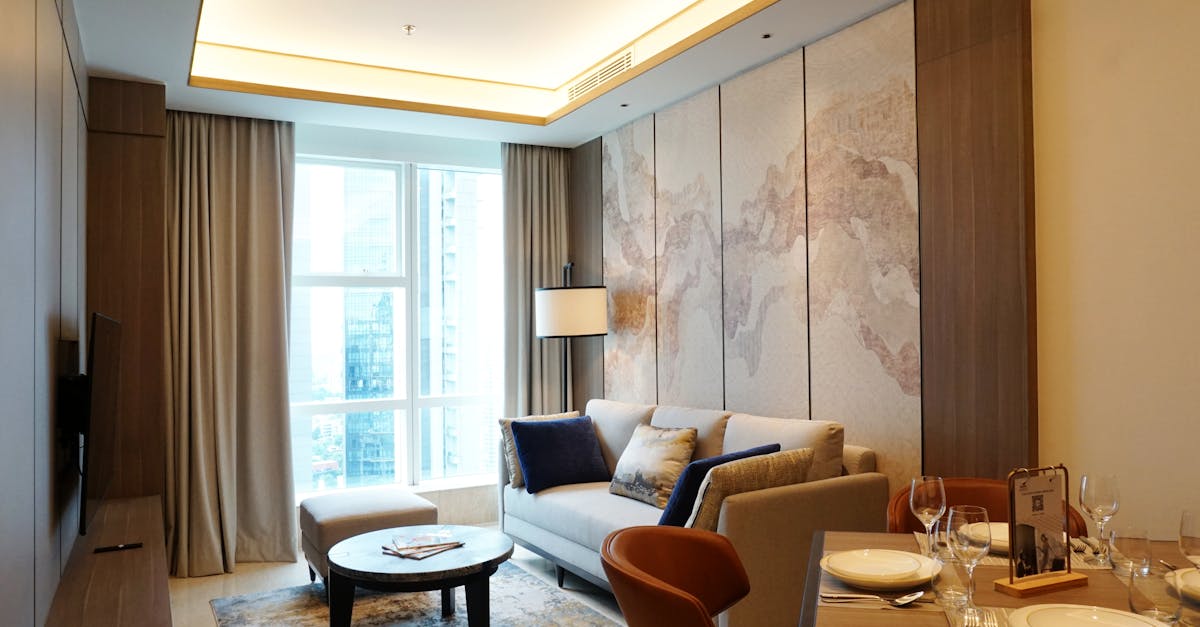 Contemporary living room in a stylish Jakarta apartment with elegant decor.