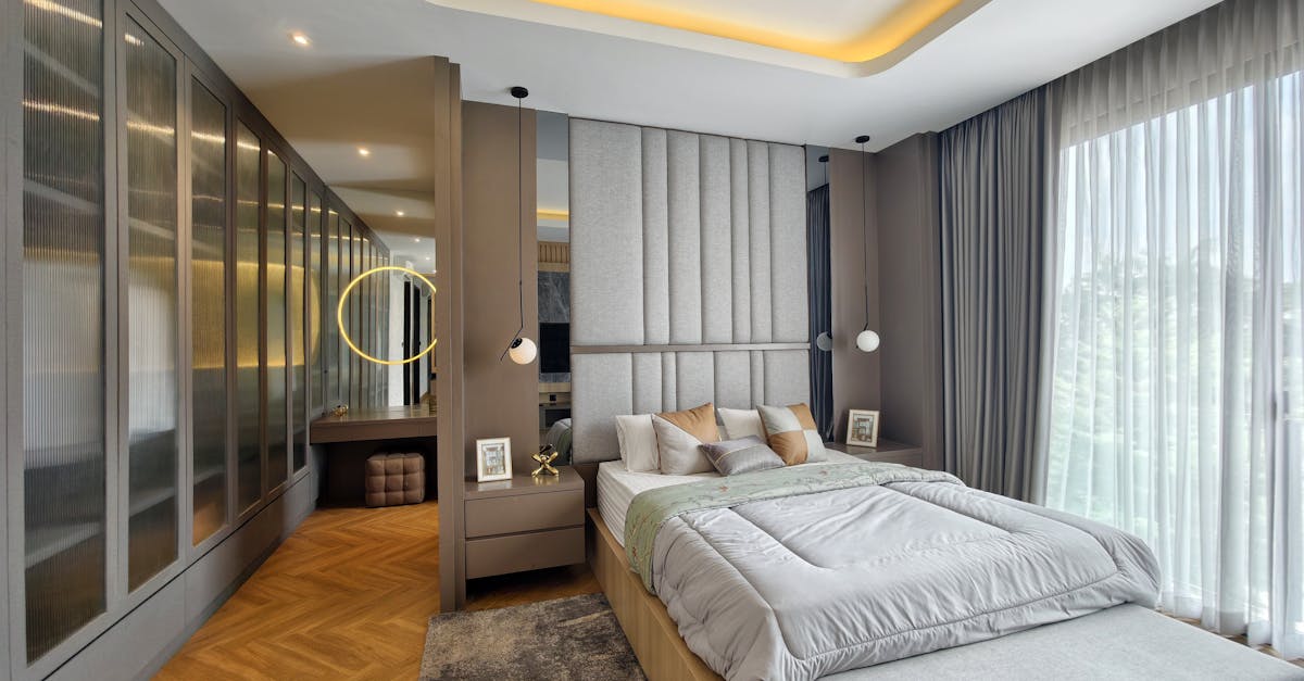 Luxurious modern bedroom interior with sleek design and elegant furnishings in Jakarta.